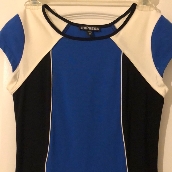 Express Colorblock Dress - Picture 2 of 3